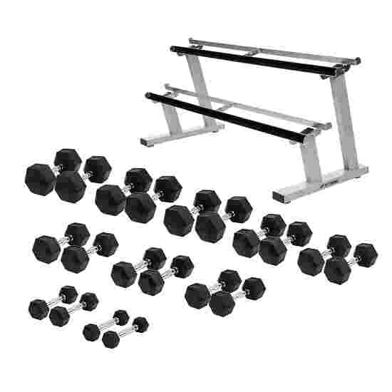Sport-Thieme Compact Rubber Hex Dumbbell Set - Image 3